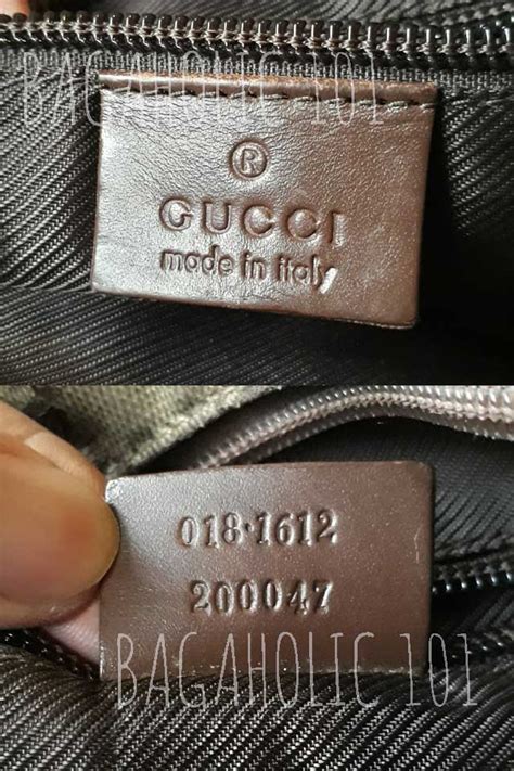 gucci belt bag serial number